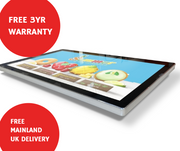 Slimline Display Screens |  3yr warranty + free tech support + free mount