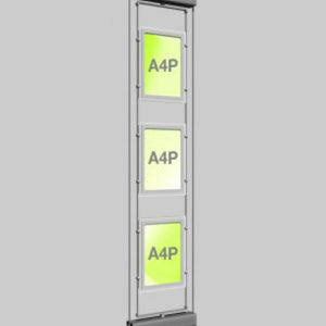 Rotating Window Display - Bevelled Edge Light Panels