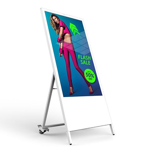 49" Indoor Battery-Powered Advertising A-Board | Save £400