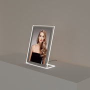 A4 LED backlit frame for counter