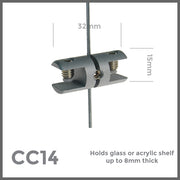 Clamps & Supports for Cable Mounted Displays