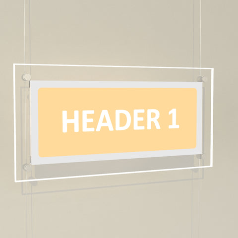 Bevelled Edge LED Header Panels