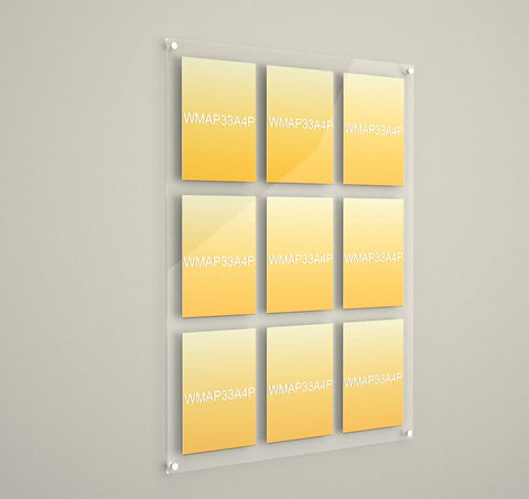 Wall Mounted Display Pockets | Crystal Clear Acrylic – Mid West Displays