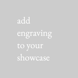 Engraving for Illuminated Display Showcase